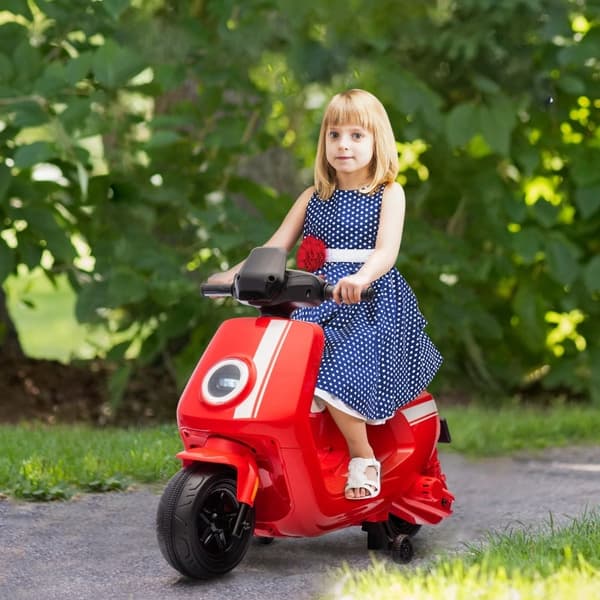 Rootz elektrisk motorcykel til børn - Ride-On Bike - Legetøjsmotorcykel - Sikker kørsel med træningshjul - 90 cm x 39 cm x 61 cm