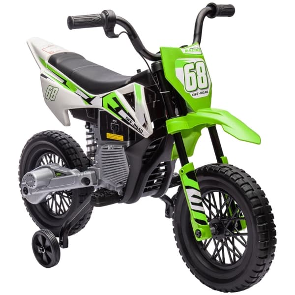 Rootz Motorcykel til børn - Elcykel til børn - Ride-On Motorcykel - Støddæmper - 107L x 56W x 70H cm - Musik- og træningshjul for sjov