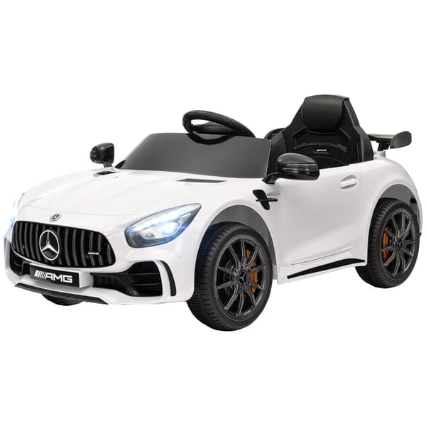 Rootz Mercedes-Benz AMG GTR Kids El-bil - Ride-On Vehicle - Legetøjsbil - Forlygter og musik - 108cm x 67cm x 46cm