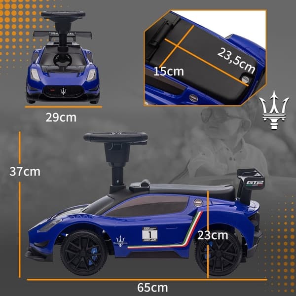 Rootz Ride-On Car - Elbil til småbørn - Motoriseret køretøj til børn - Stille hjul - 65 cm x 29 cm x 37 cm