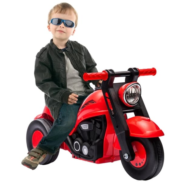 Rootz Toddler Ride-On Motorcykelbil - Barnfordon - Baby Push Car - Förbättrar gångfärdigheter - 80L x 35,5W x 42H cm