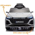 Miniatyrbild 2 av 6: Batteribil 12V - Audi SQ8 e-Tron - 1 till 5 år - EVA-hjul - Grå