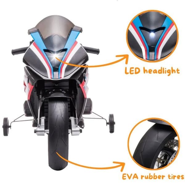Elmotorcykel för Barn BMW HP4 Race - 12V - 3 till 7 år - Röd