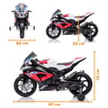 Miniatyrbild 5 av 6: Elmotorcykel för Barn BMW HP4 Race - 12V - 3 till 7 år - Röd