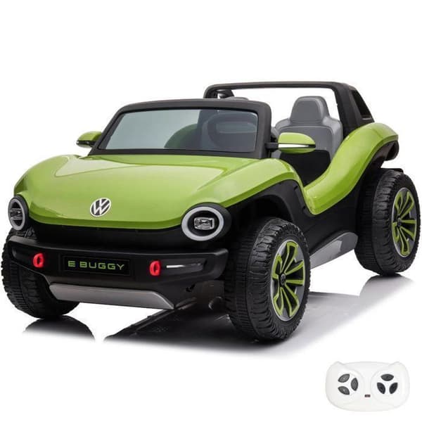 Elbilsbuggy Barn - Volkswagen E-Buggy - 12V - 2 till 7 år - Grön