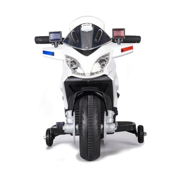 Polisens Elektrisk Motorcykel - 6V Batteri - 1 till 3 år - Vit