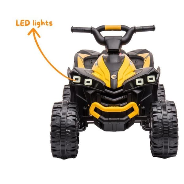 El-Quad Barn 12V - XC-Sport - Fjärrkontroll - 2 till 5 år - Gul