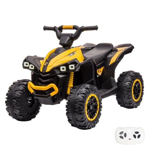 El-Quad Barn 12V - XC-Sport - Fjärrkontroll - 2 till 5 år - Gul