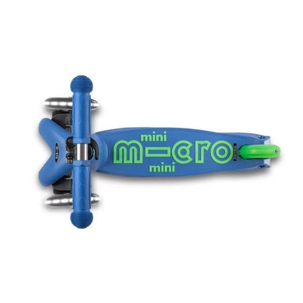 Skooter Micro Mini DELUXE LED Crystal Blue Blå