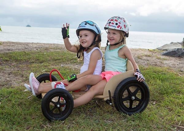 Kiddimoto - Blue Goggle Medium barnhjälm