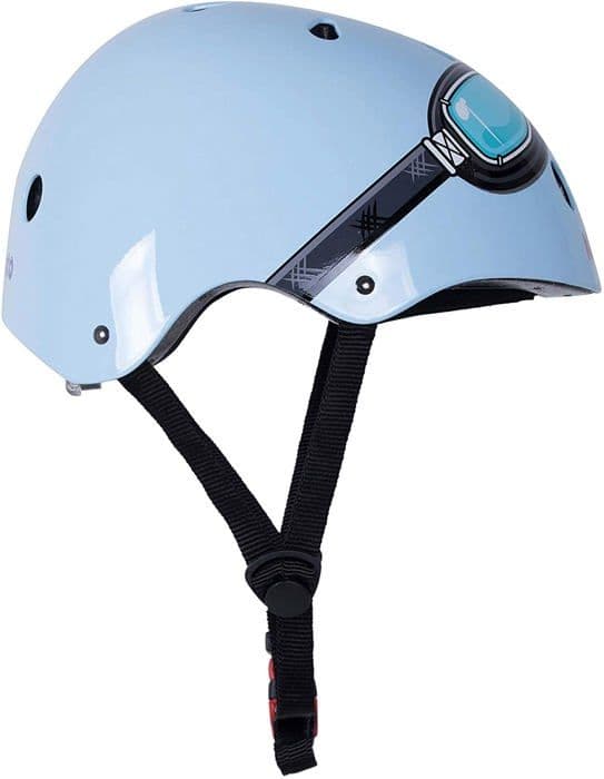 Kiddimoto - Blue Goggle Medium barnhjälm