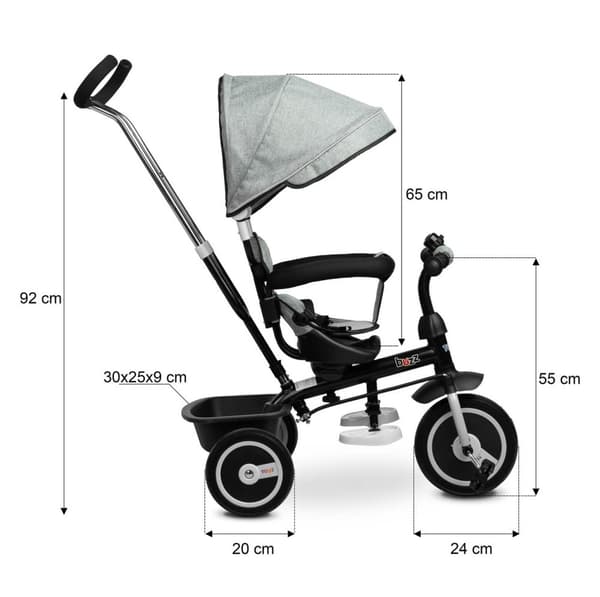 3-hjulet cykel Buzz - Marineblå