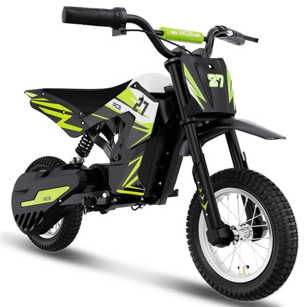 RCB Elmotorcykel för barn - Tre hastighetslägen - 36V/4AH Batteri Grön