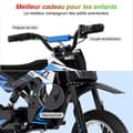 Miniatyrbild 5 av 6: RCB Elmotorcykel för barn - Tre hastighetslägen - 36V/4AH Batteriblått