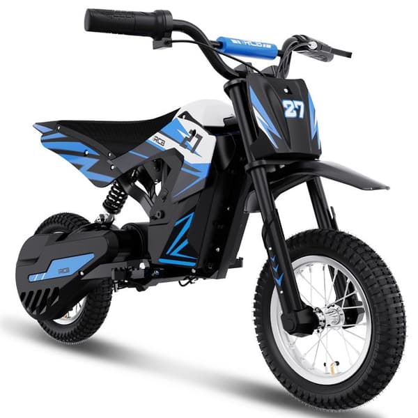 RCB Elmotorcykel för barn - Tre hastighetslägen - 36V/4AH Batteriblått