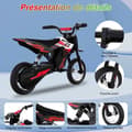 Miniatyrbild 4 av 6: RCB Elmotorcykel för barn - Tre hastighetslägen - 36V/4AH Batteriröd