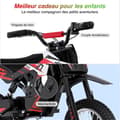 Miniatyrbild 5 av 6: RCB Elmotorcykel för barn - Tre hastighetslägen - 36V/4AH Batteriröd