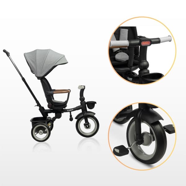 3-HJULIG CYKEL SABER - GRÅ
