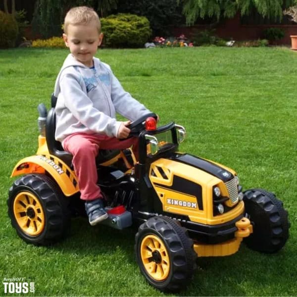 Eltraktor - Kijana - Gul - 3 till 6 år - Unisex - MP3 Anslutning