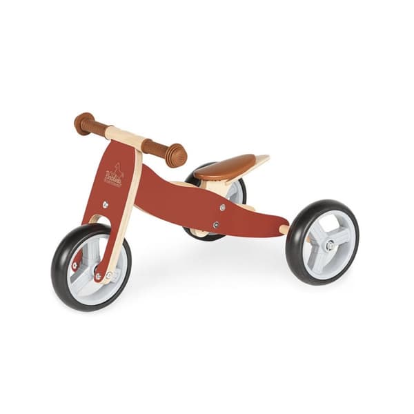 Rootz Charlie mini -kolmipyörä - taapero Trike - vaihtovelkakirjalainan tasapainopyörä - massiivipuuta - helppo muuntaminen - 66 cm x 41cm x 37cm