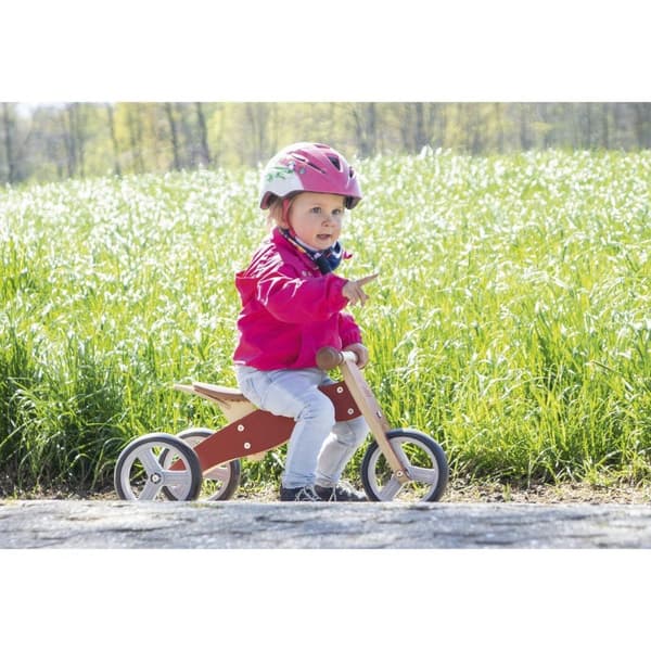 Rootz Charlie mini -kolmipyörä - taapero Trike - vaihtovelkakirjalainan tasapainopyörä - massiivipuuta - helppo muuntaminen - 66 cm x 41cm x 37cm