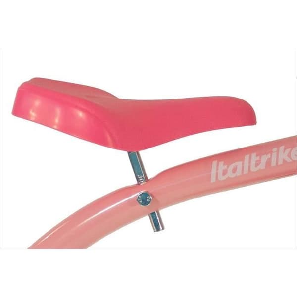 Rosa retro tjej trehjuling.