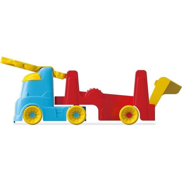 Clementoni-spel - Lastbilen med tumlande bilar - Återvunnen plast - Bilar ingår - Från 18 månader - Tillverkad i Italien