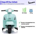 Miniatyrbild 4 av 6: Barnens Elektriska Motorcykel - Vespa GTS - 6V - 1 till 3 år - Blå
