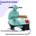 Miniatyrbild 5 av 6: Barnens Elektriska Motorcykel - Vespa GTS - 6V - 1 till 3 år - Blå