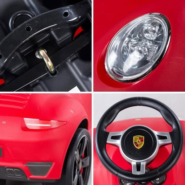 Barnvagn - Porsche 911 - 1 till 3 år - Röd