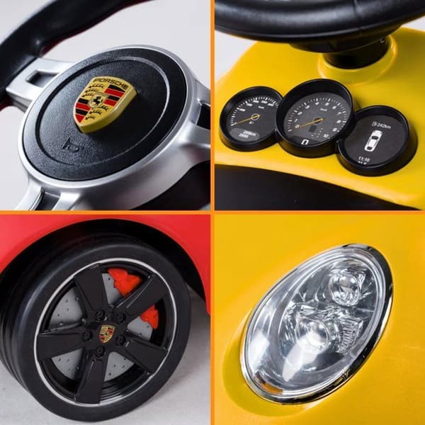 Barnbärare - Porsche 911 - 1 till 3 år - Gul