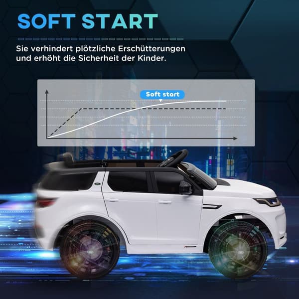 ROOTZ 12V Børneselbil - Kids Vehicle - Ride -on Car - Fjernbetjening & LED -lys - 106 cm x 65,5 cm x 51 cm