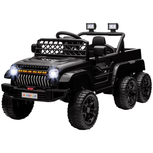 Rootz 12V Electric Kids Car With Trailer - Ride -on Toy - Børne elektrisk køretøj - 4 Motorer og sikker fjernbetjening - 122 cm x 62,5 cm x 65 cm