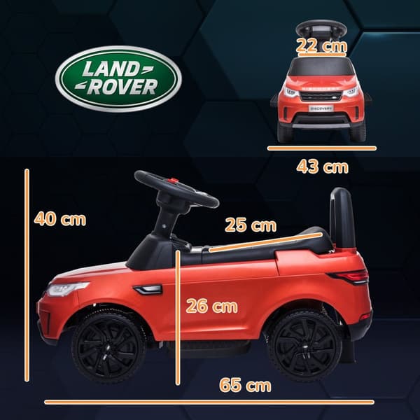 Rootz 6V Electric Children's Car - Kid's Vehicle - Ride -on Toy - Realistic forlygter - 65L x 43W x 40H cm
