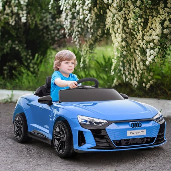 Rootz Audi RS E -Tron GT Electric Car For Kids - Ride -on Toy - Batteridrevet køretøj - Forældrekontrol & lyd - 103 cm x 58 cm x 41 cm