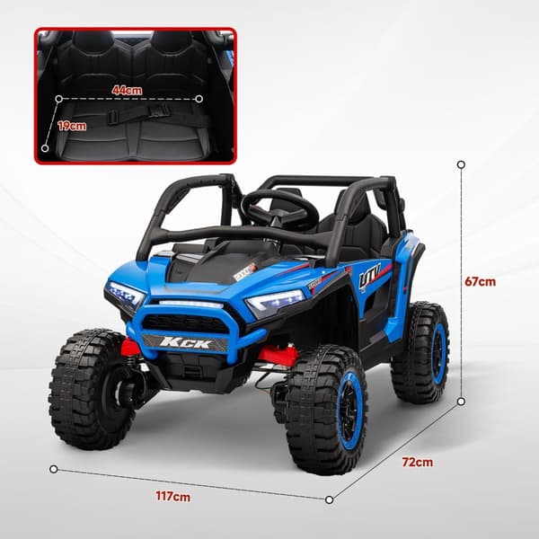 Rootz Børns elektriske UTV -bil - Kid's Ride -On Car - Fjernbetjening SUV - 1 times kørsel - 117 cm x 72 cm x 67 cm