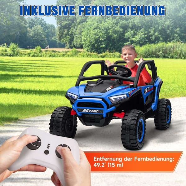 Rootz Børns elektriske UTV -bil - Kid's Ride -On Car - Fjernbetjening SUV - 1 times kørsel - 117 cm x 72 cm x 67 cm