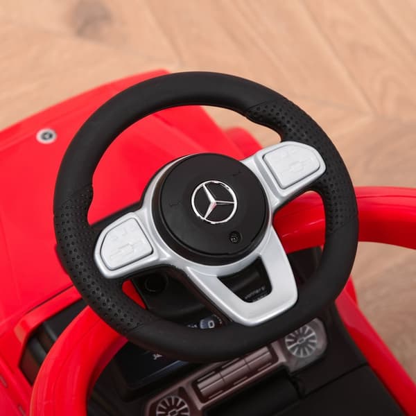 Rootz Children's Vehicle Car - Kids Ride -On Car - Toddler Push Toy - utvecklar motoriska färdigheter - 85,5 cm x 40,5 cm x 95 cm - röd och svart