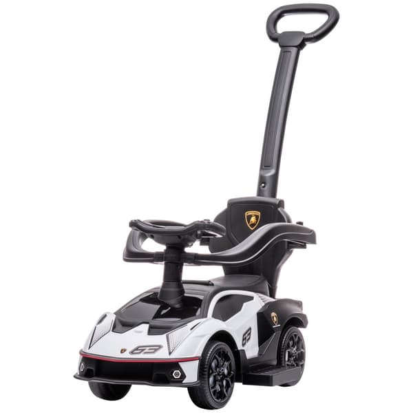 Rootz Children's Ride -On Car - Push Vehicle - Slapler - Fremmende motorens tillid - Hvid - 89,5H x 86,5L x 40W cm