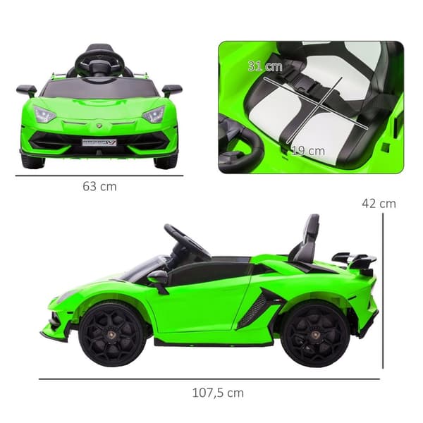 Rootz Electric Car Children - Toy Car - Kids Vehicle - Music Fun - 107,5 cm x 63 cm x 42 cm