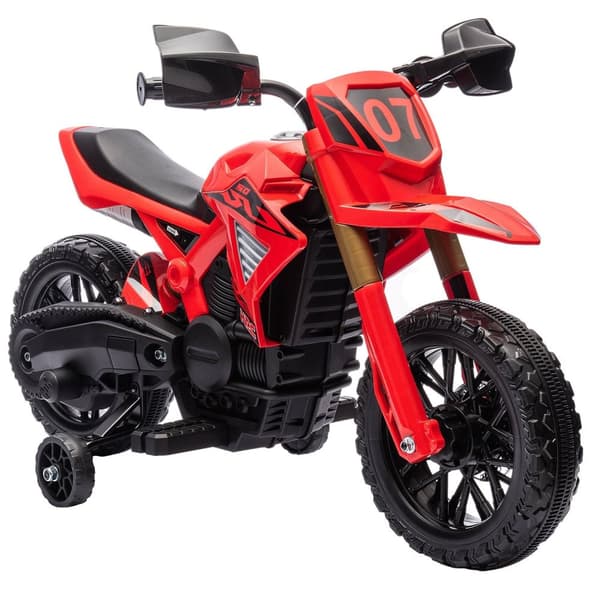 Rootz Electric Motorcykel til børn - Kid's Ride -On Motorcykel - Legetøjscykel - Sikker træningshjul - 105L X 57W X 62H CM
