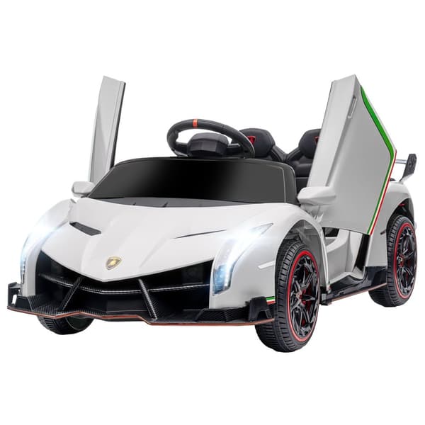 Rootz elbil Lamborghini Veneno - Kids Ride -On - Børnekøretøj - Gullwing Doors - Glat ride - 111 cm x 61 cm x 45 cm