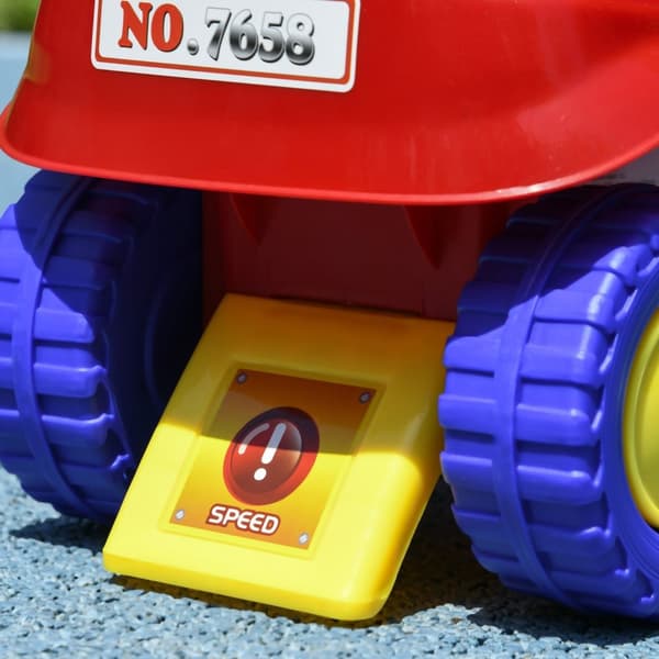 Rootz Fire Truck Walker til børn - Push Vehicle - Baby Car With Music - Storage Rum - 49 cm x 24 cm x 42 cm
