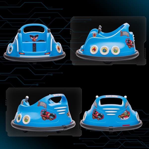 Rootz Kids Bumper Car - Electric Vehicle - Ride -on Toy - 360 ° Rotation Fun - 73 cm x 73 cm x 44 cm - USB & LED -lys