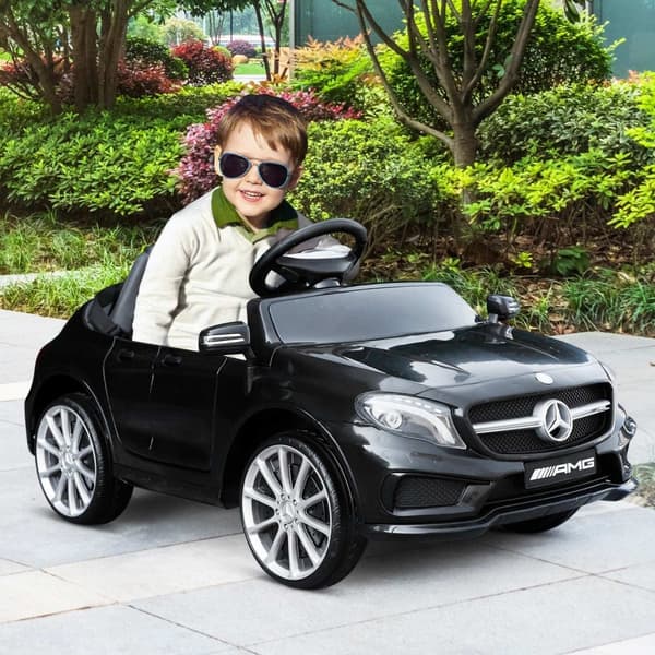 Rootz Mercedes Electric Auto - Lasten ajo -ajoneuvo - Lasten leluauto - sisätiloissa/ulkona hauska - 100 cm x 58 cm x 46 cm