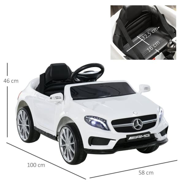 Rootz Mercedes Benz GLA Electric Auto - Kids Ride -on - Lasten moottoroitu ajoneuvo - Kaukosäädin - 100 cm x 58 cm x 46cm