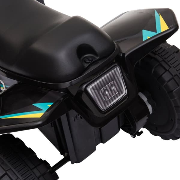 Rootz Quad Electric Vehicle til Kids - Children's Battery Car - Ride -on Toy - Realistic Driving Experience - 72 x 40 x 45,5 cm sort