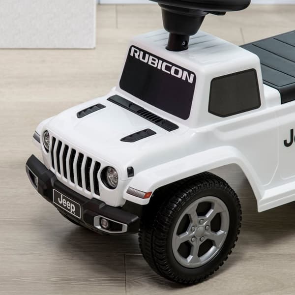 Rootz Porteur klapvogn Børns Jeep - Walker Toy - Baby Ride -On - Motorudvikling - 63,5 x 29 x 42 cm hvid -sort