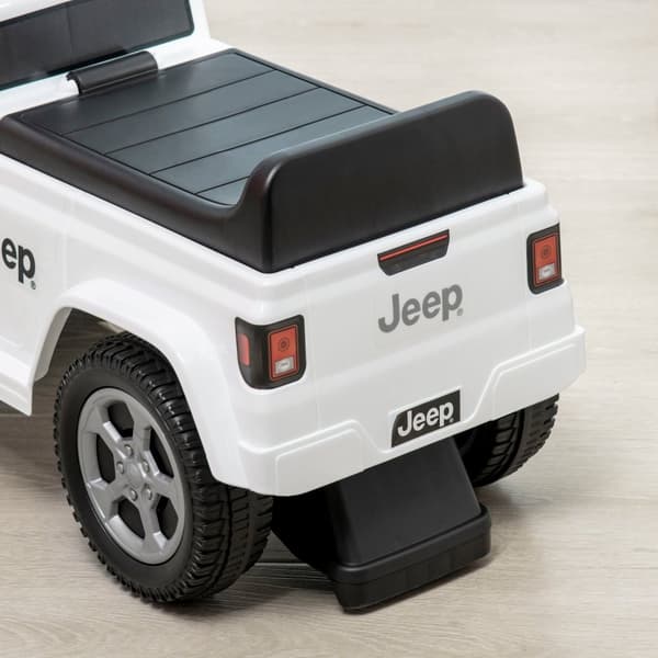Rootz Porteur klapvogn Børns Jeep - Walker Toy - Baby Ride -On - Motorudvikling - 63,5 x 29 x 42 cm hvid -sort