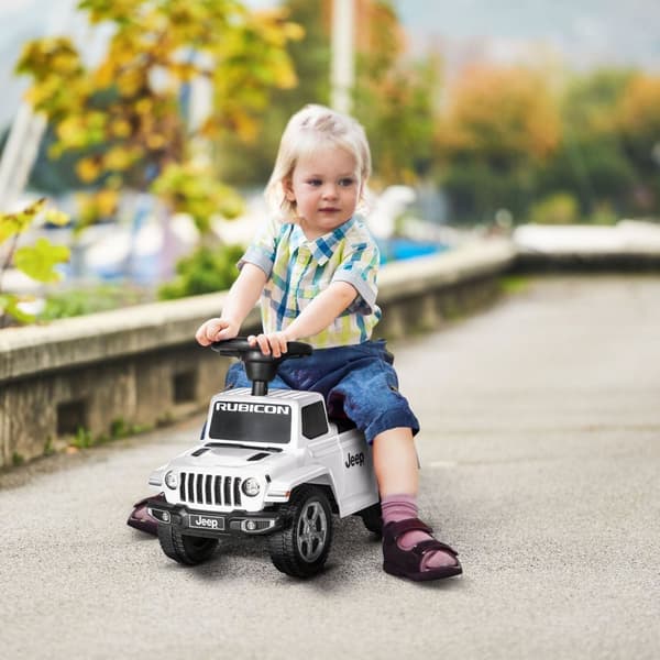 Rootz Porteur klapvogn Børns Jeep - Walker Toy - Baby Ride -On - Motorudvikling - 63,5 x 29 x 42 cm hvid -sort